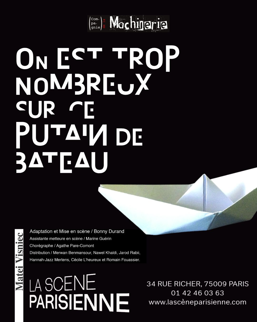 Visuel - On est trop nombreux sur ce putain de bateau