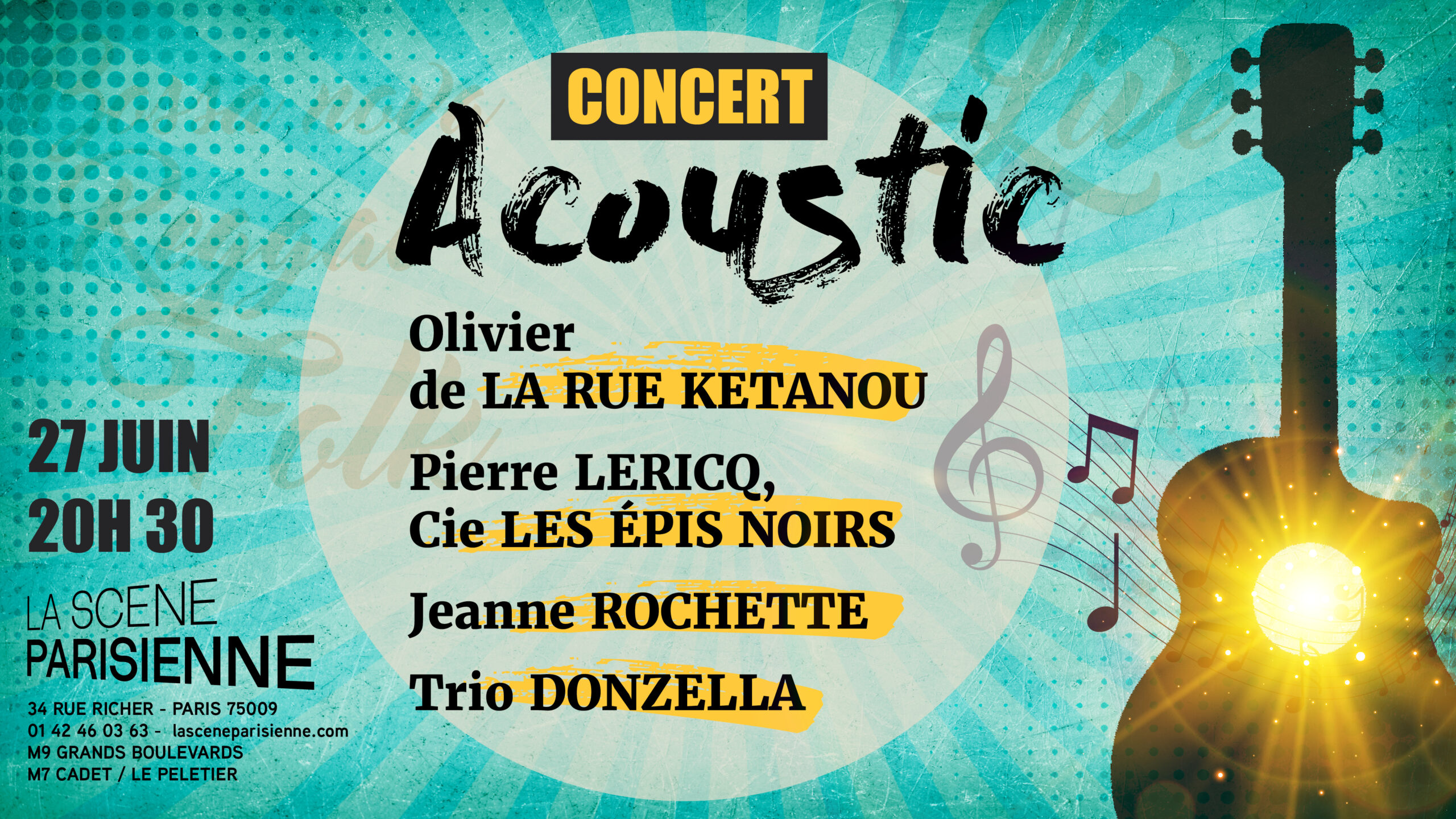 Affiche Acoustic horizontal 1920x1080