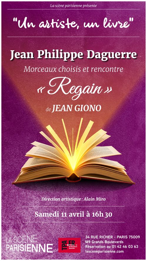 Affiche un artiste un livre verticale Jean Philippe DAGUERRE
