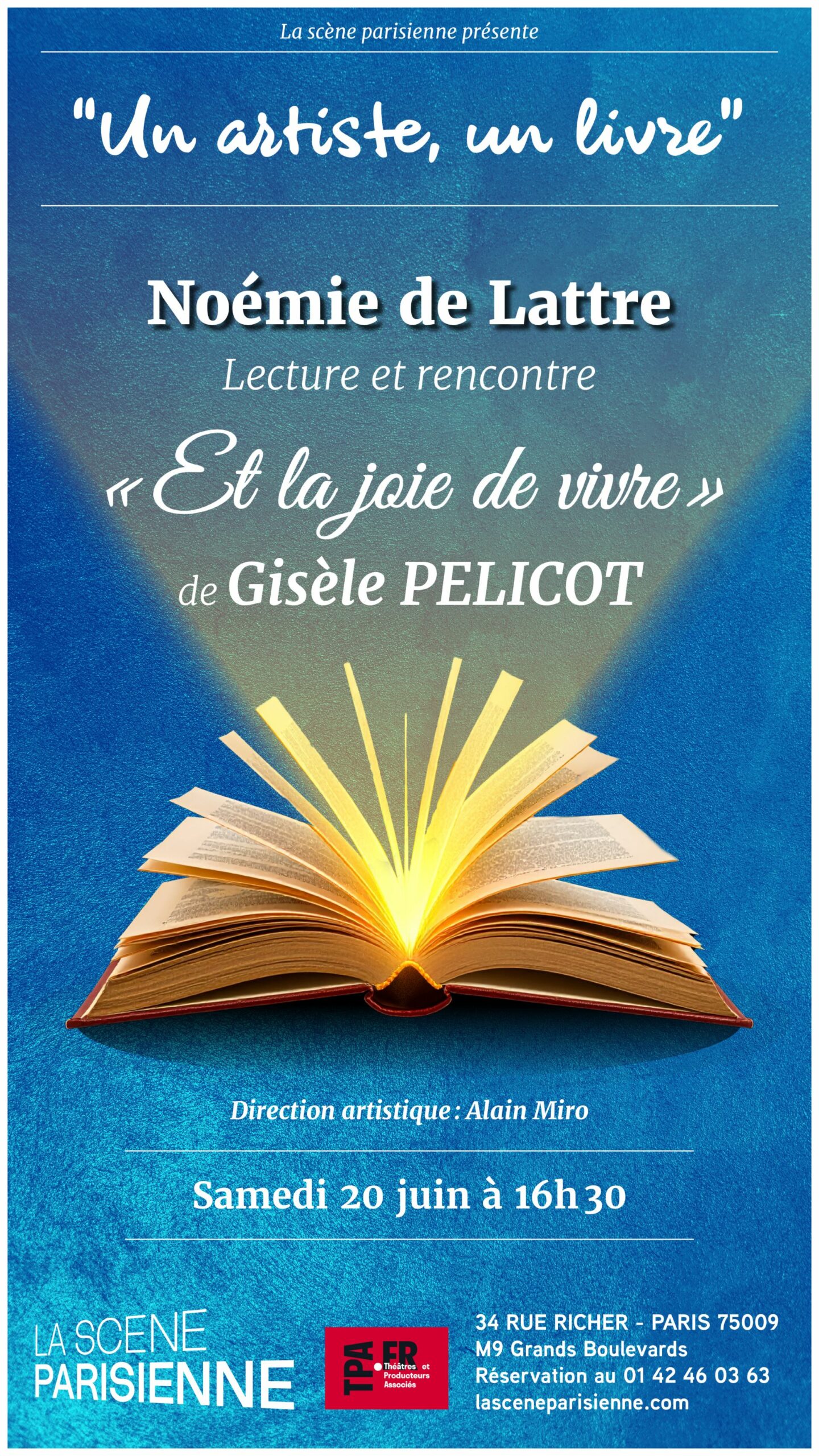 Affiche un artiste un livre verticale Noémie de Lattre #2 - 500