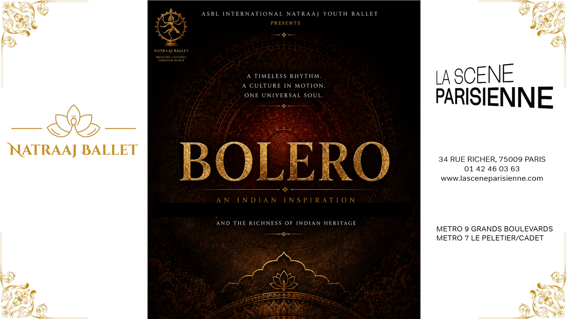 la scène parisienne poster horizontal Bolero