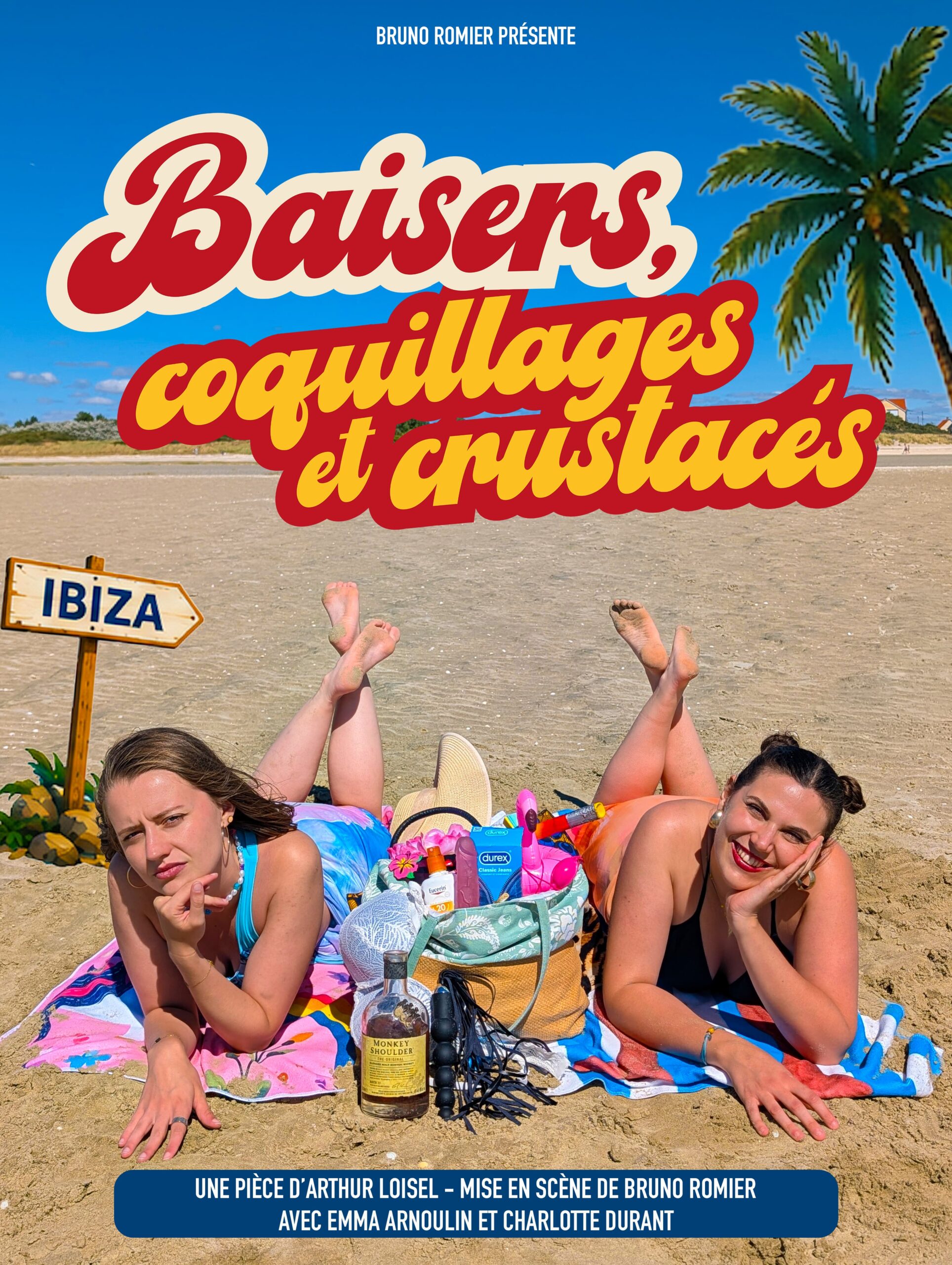Baisers, coquillages et cructacés affiche